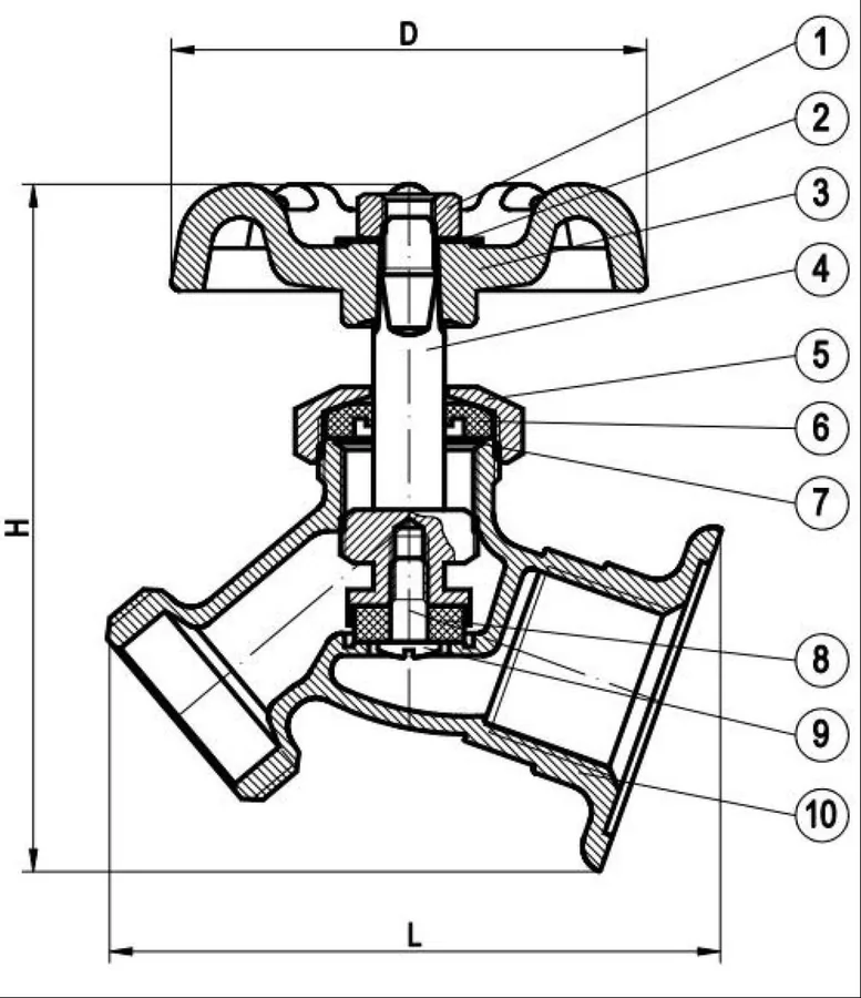 Exploded diagram of Sillcock Valves