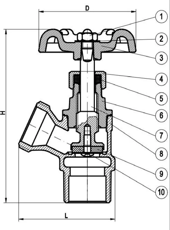 Exploded diagram of Boiler Drain Valves