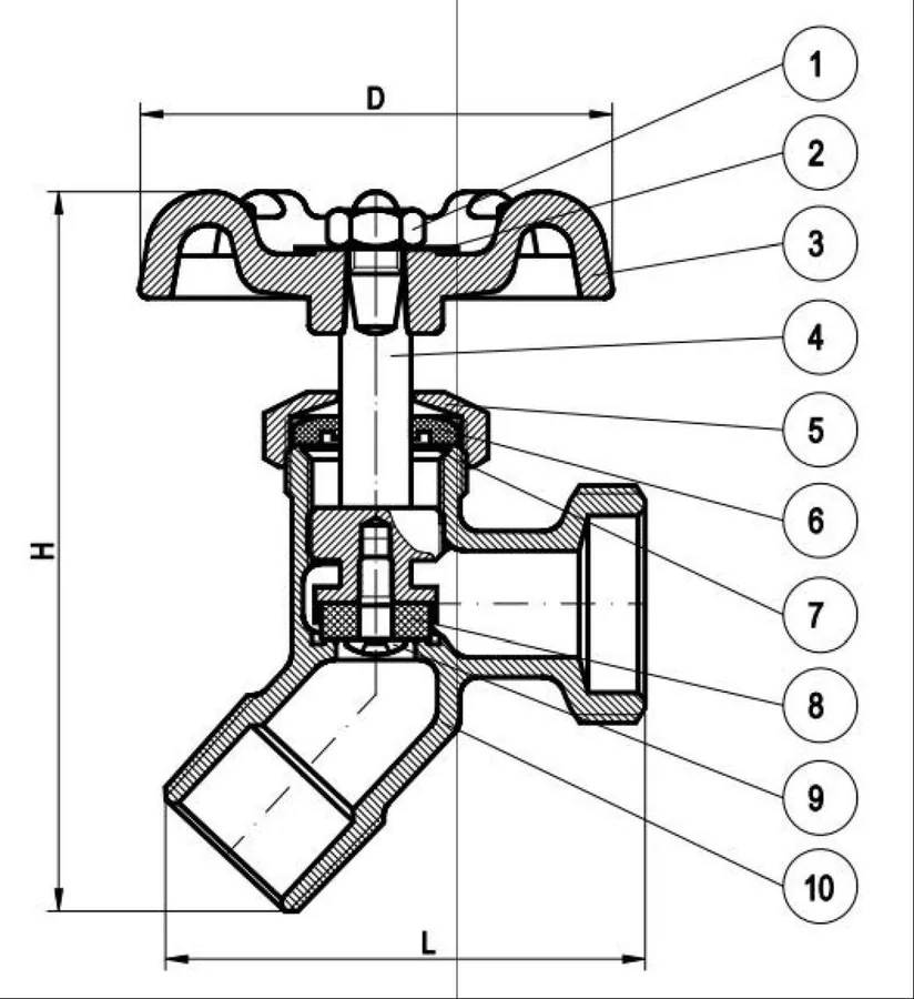 Exploded diagram of Sediment Faucet