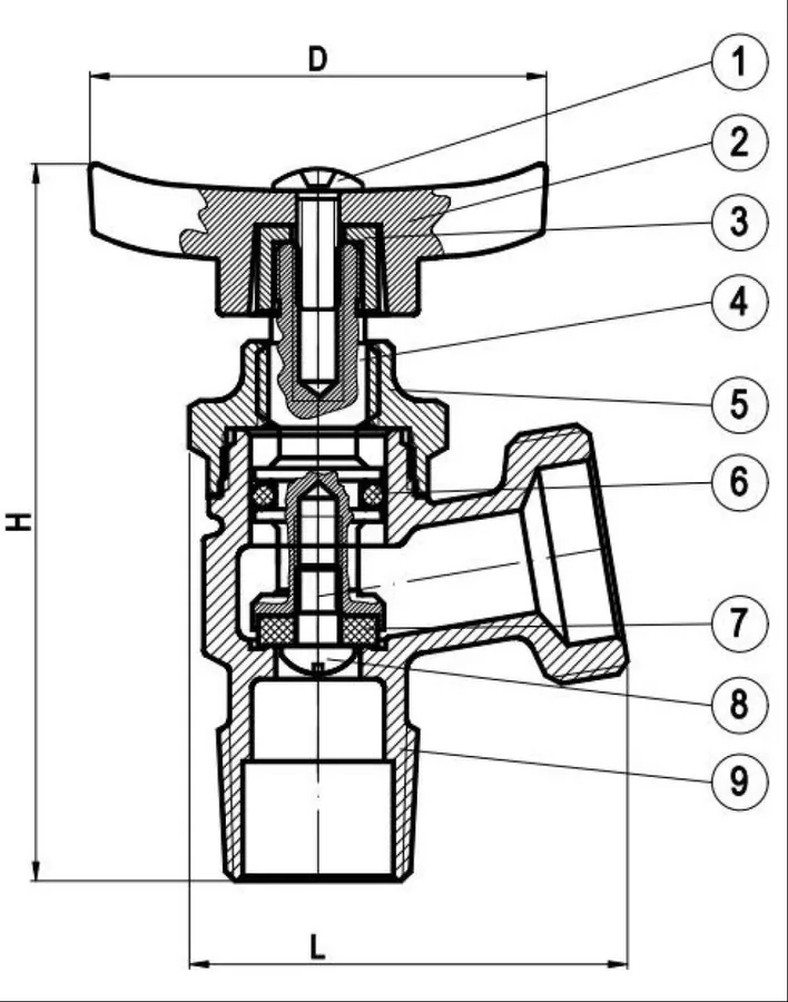 Exploded diagram of Sediment Faucet
