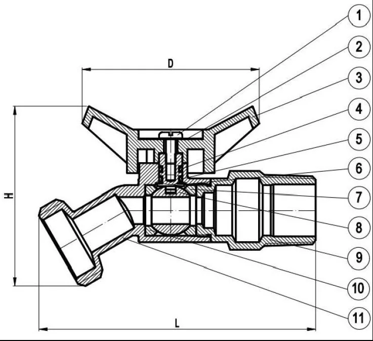Exploded diagram of Sediment Faucet